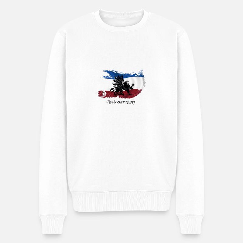 rostocker_jung - Männer Premium Bio Pullover - Weiß