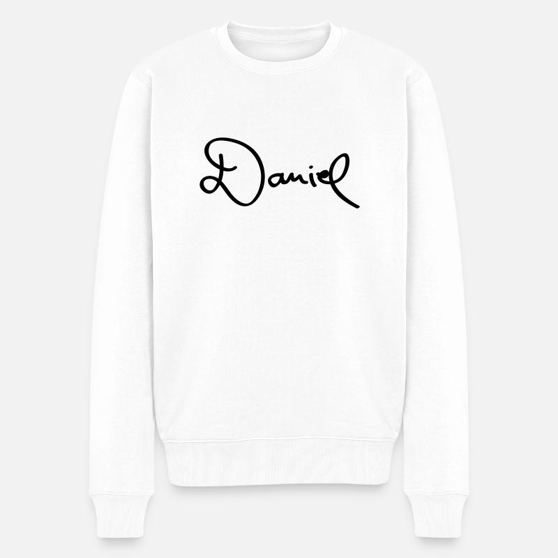 daniel_ra1 - Männer Premium Bio Pullover - Weiß