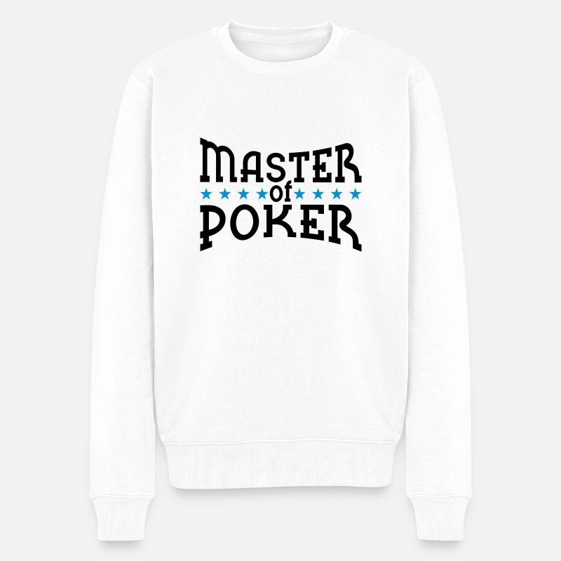 Maître de Poker - Pull Premium bio Homme - blanc