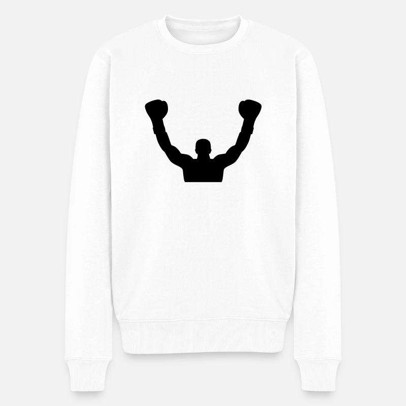 Boxe - Pull Premium bio Homme - blanc
