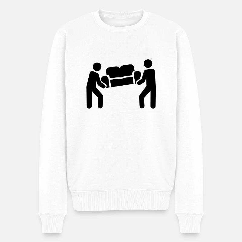 Déménagement - Pull Premium bio Homme - blanc