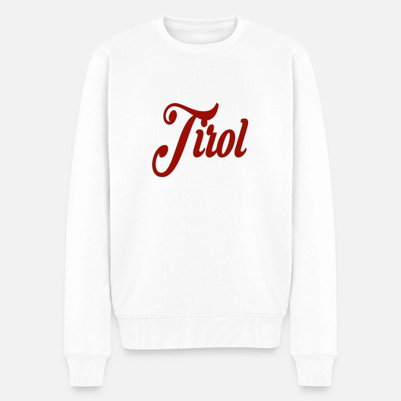 Tirol - Männer Premium Bio Pullover - Weiß