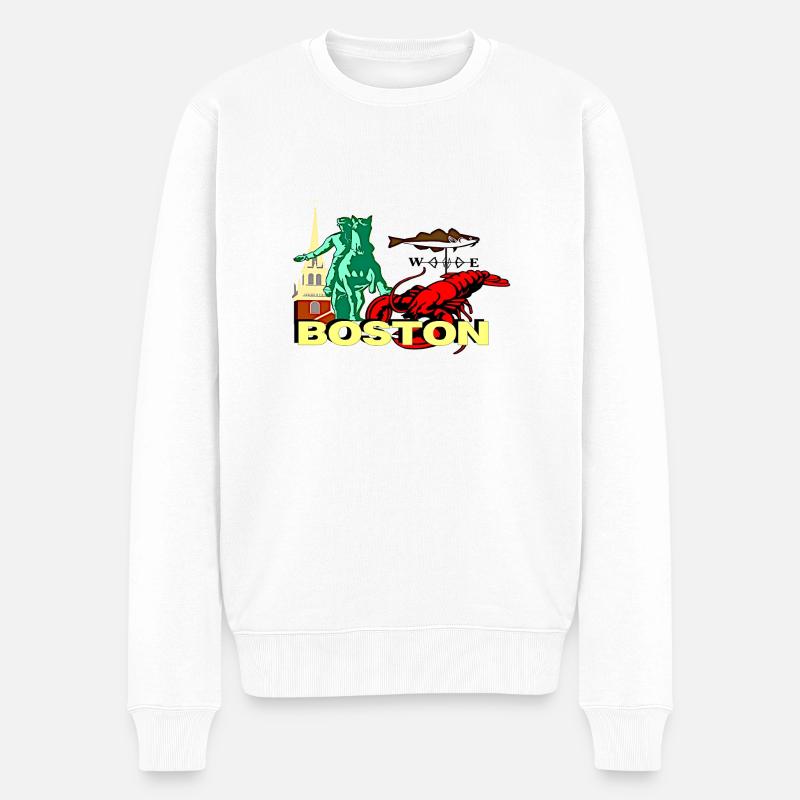 Boston - Pull Premium bio Homme - blanc