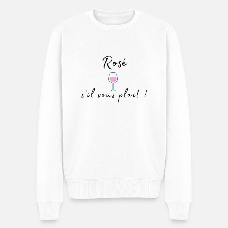 Rosé s'il vous plait ! - Pull Premium bio Homme - blanc