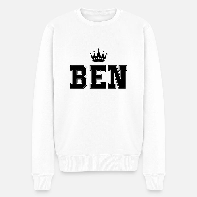 Benoît - Pull Premium bio Homme - blanc