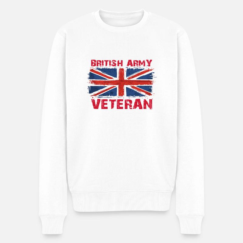 Vétéran de l’armée britannique - Pull Premium bio Homme - blanc
