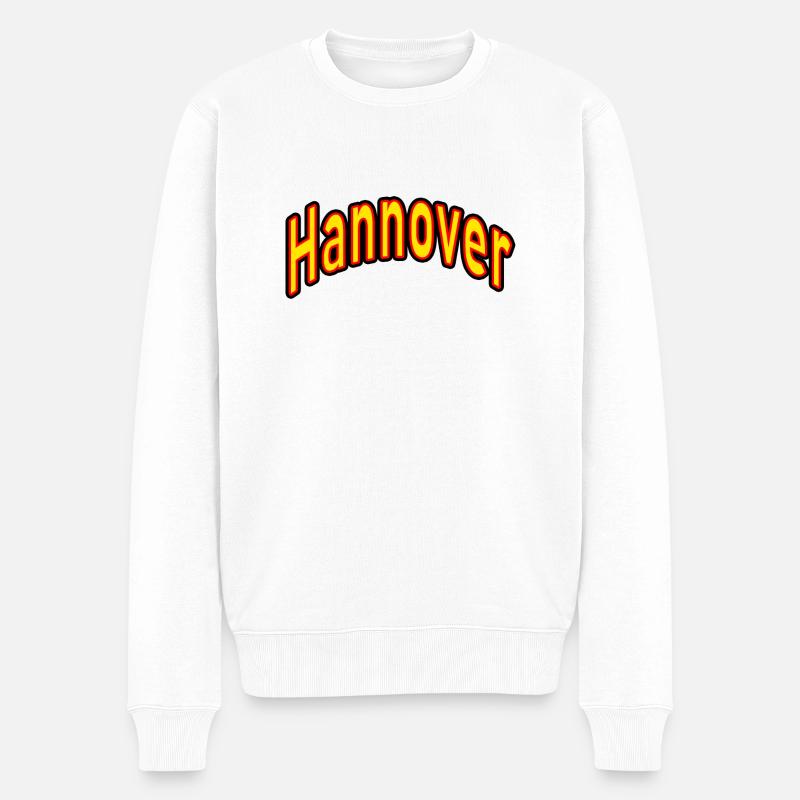 Hannover - Männer Premium Bio Pullover - Weiß