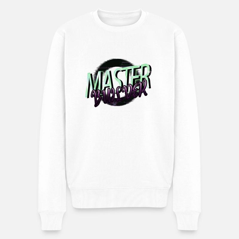 christmas vacation robotics tshirt computer - Männer Premium Bio Pullover - Weiß