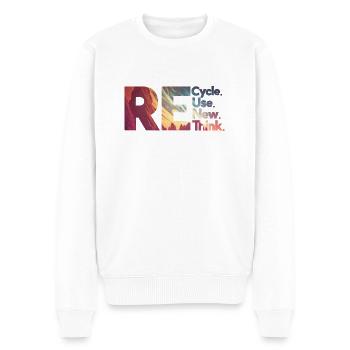 RE. Recycle Reuse Renew Rethink - Pull Premium bio Homme - blanc - Devant - Thijin (182cm)