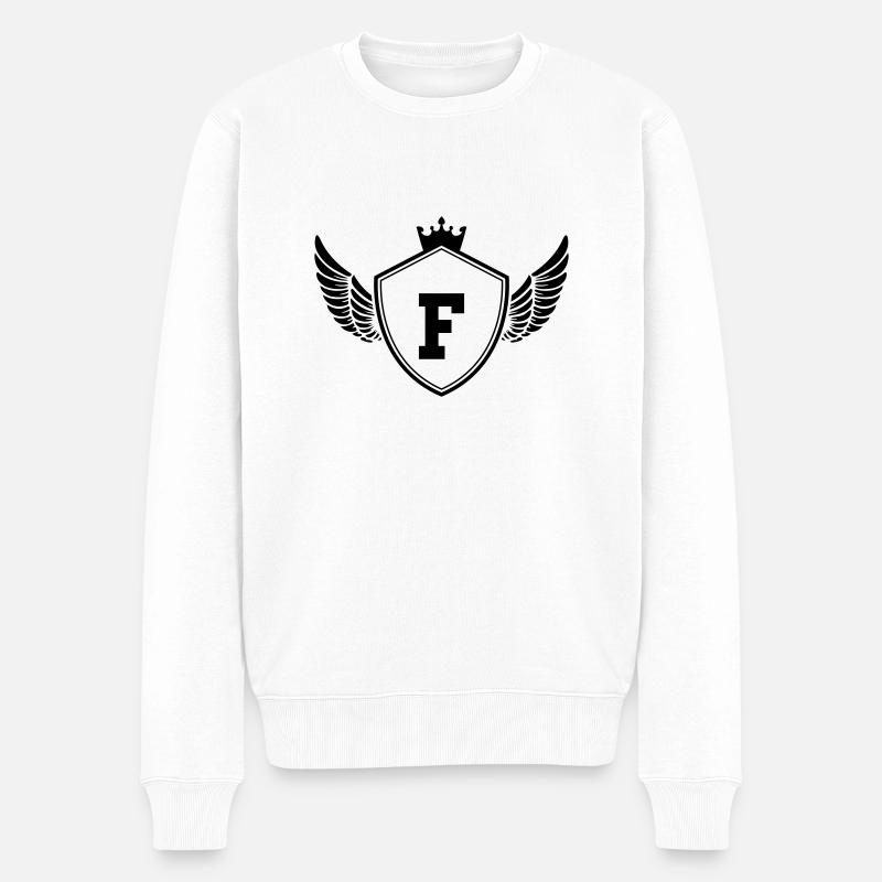 wappen F - Männer Premium Bio Pullover - Weiß