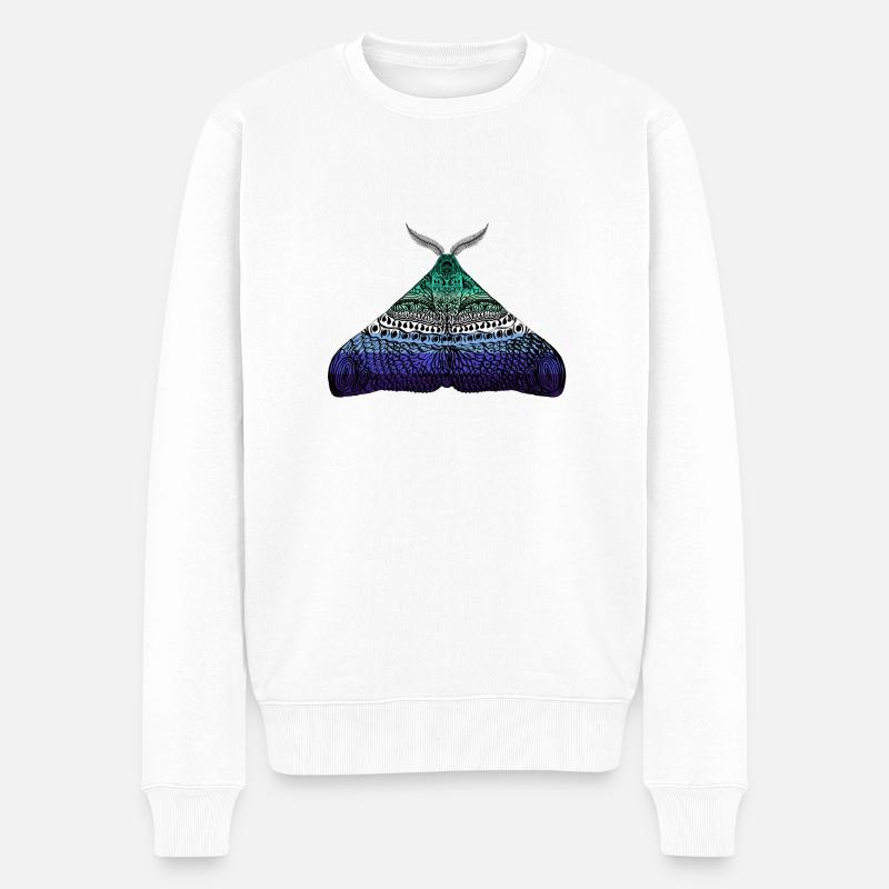 Gay pride Motte - Männer Premium Bio Pullover - Weiß
