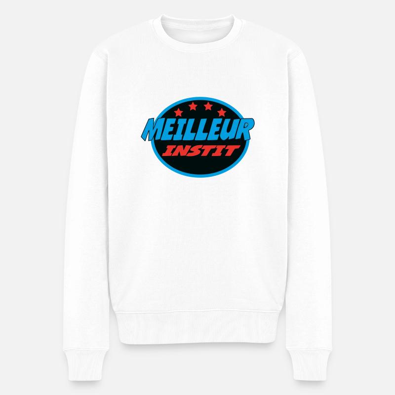 MEILLEUR INSTIT - Pull Premium bio Homme - blanc