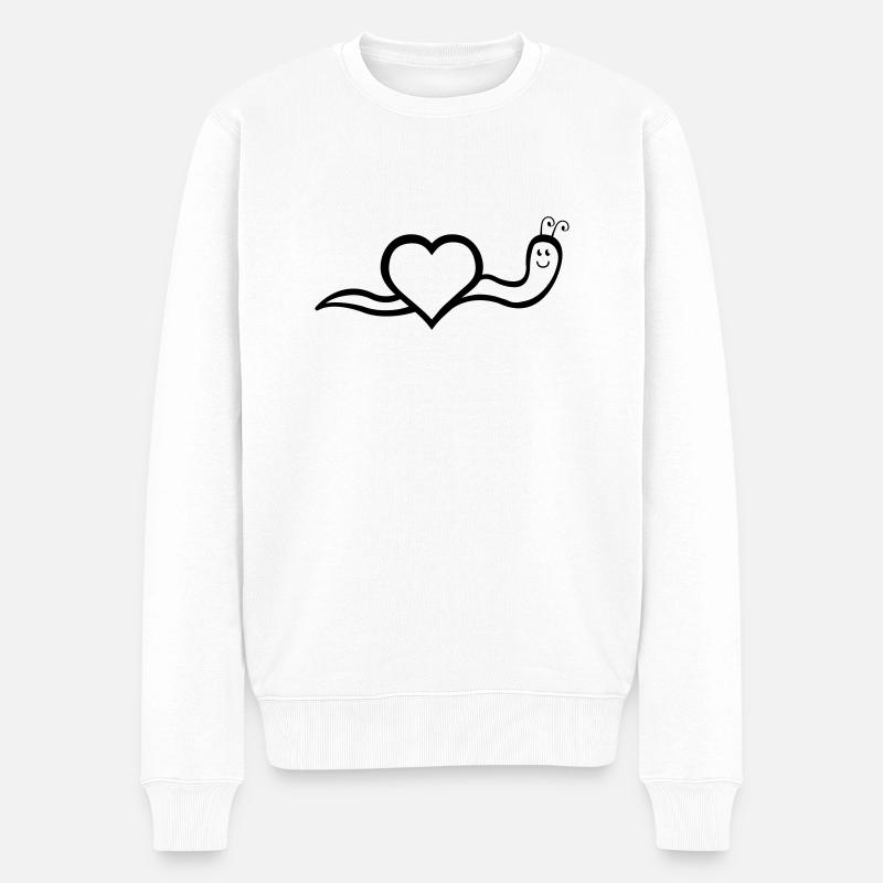 Escargot 01 - Pull Premium bio Homme - blanc