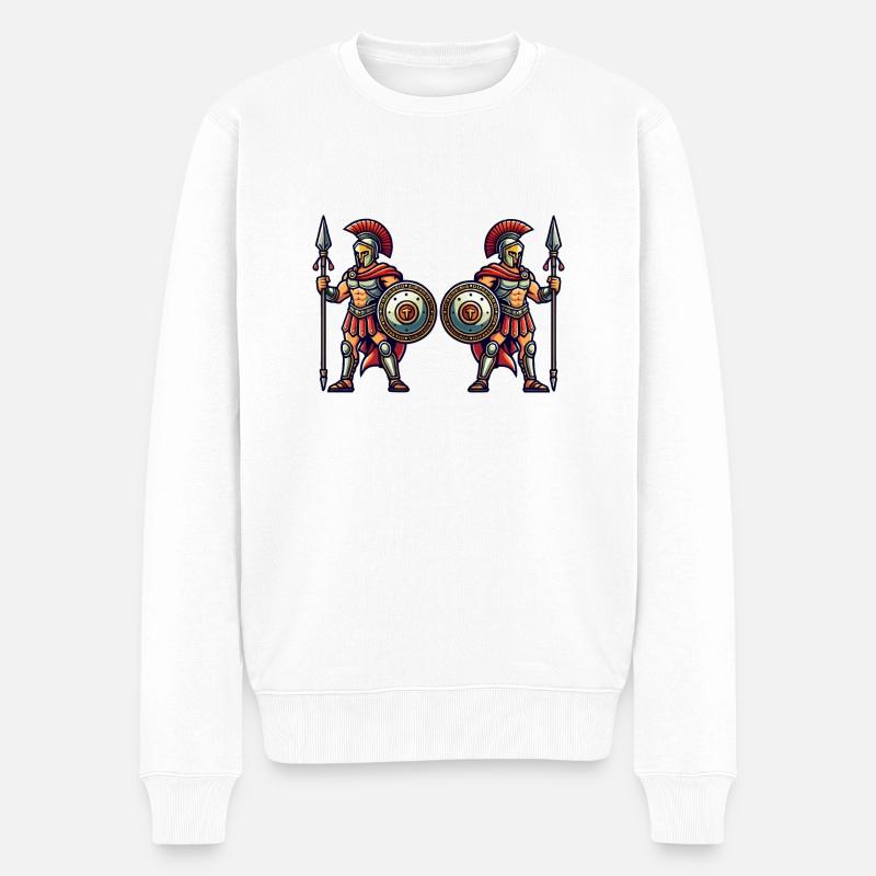 Spartiate 2 - Pull Premium bio Homme - blanc