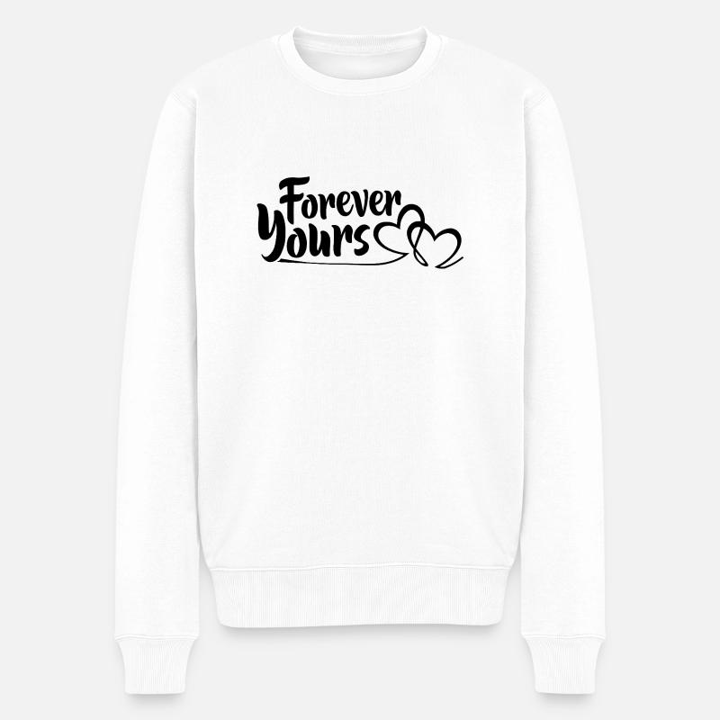 Bien à vous pour toujours - Pull Premium bio Homme - blanc