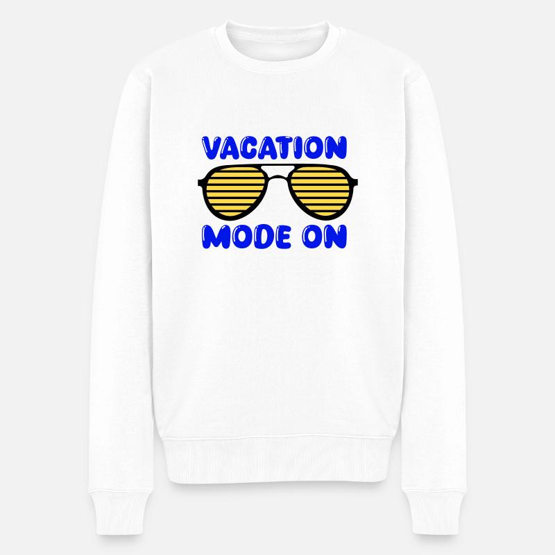 Lunettes de soleil vacances - Pull Premium bio Homme - blanc