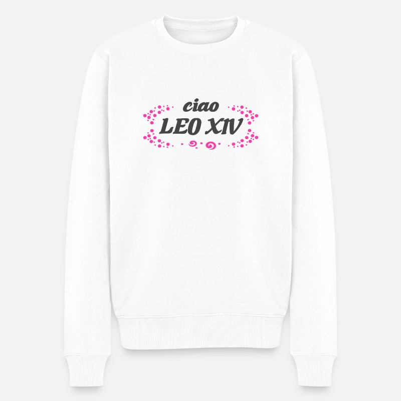 ciao Léon XIV - Pull Premium bio Homme - blanc