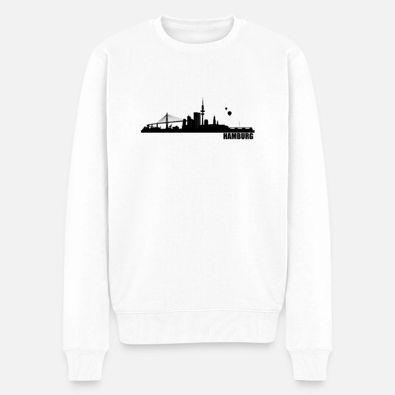 Hambourg - Pull Premium bio Homme - blanc