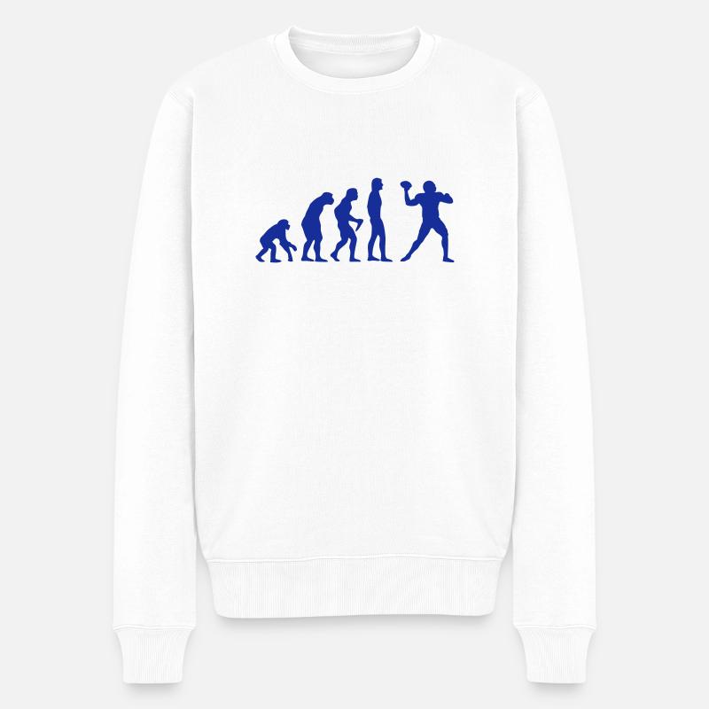 Football - Männer Premium Bio Pullover - Weiß