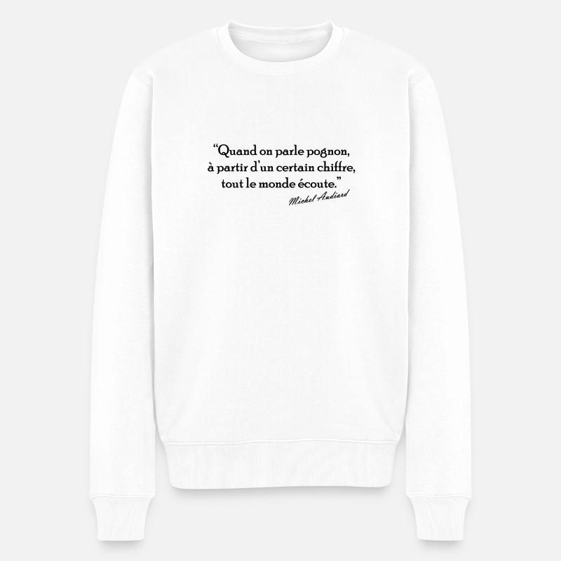 Pognon - Pull Premium bio Homme - blanc