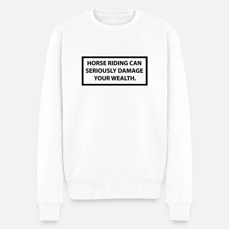 horse - Pull Premium bio Homme - blanc