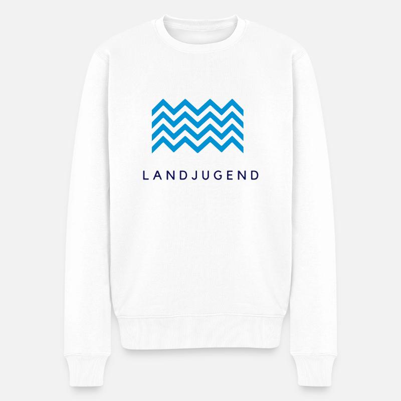 Landjugend - Männer Premium Bio Pullover - Weiß