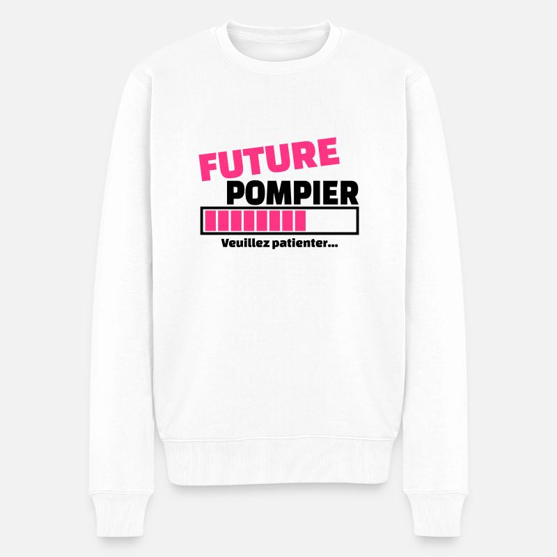 future pompier - Pull Premium bio Homme - blanc
