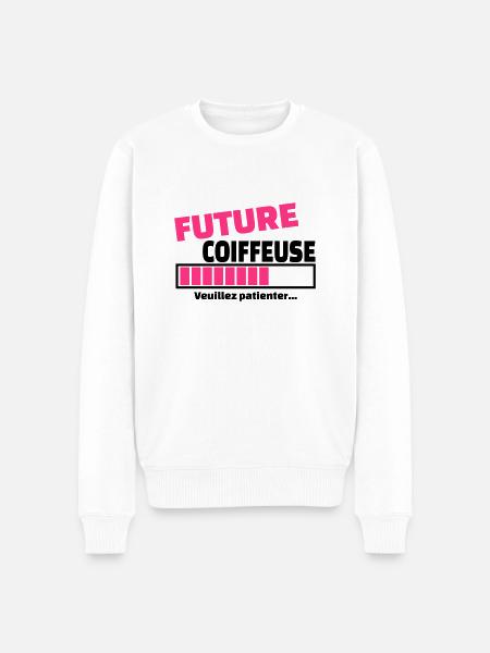 future coiffeuse - Pull Premium bio Homme - blanc