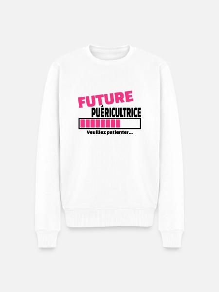 future puéricultrice - Pull Premium bio Homme - blanc