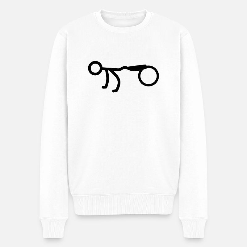 Fittbal - Pull Premium bio Homme - blanc