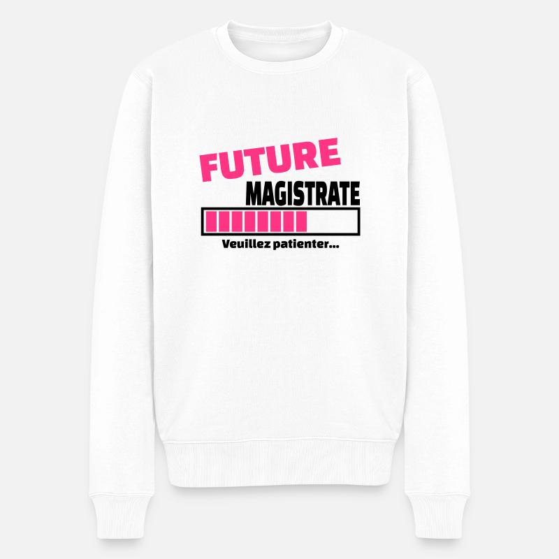 future magistrate - Pull Premium bio Homme - blanc