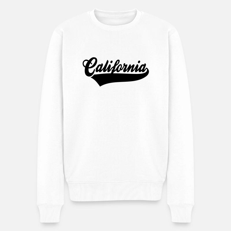 Californie - Pull Premium bio Homme - blanc