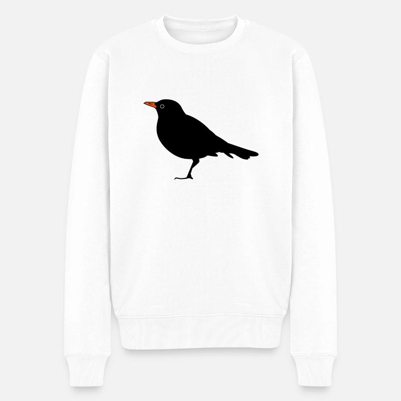 Bird - Männer Premium Bio Pullover - Weiß
