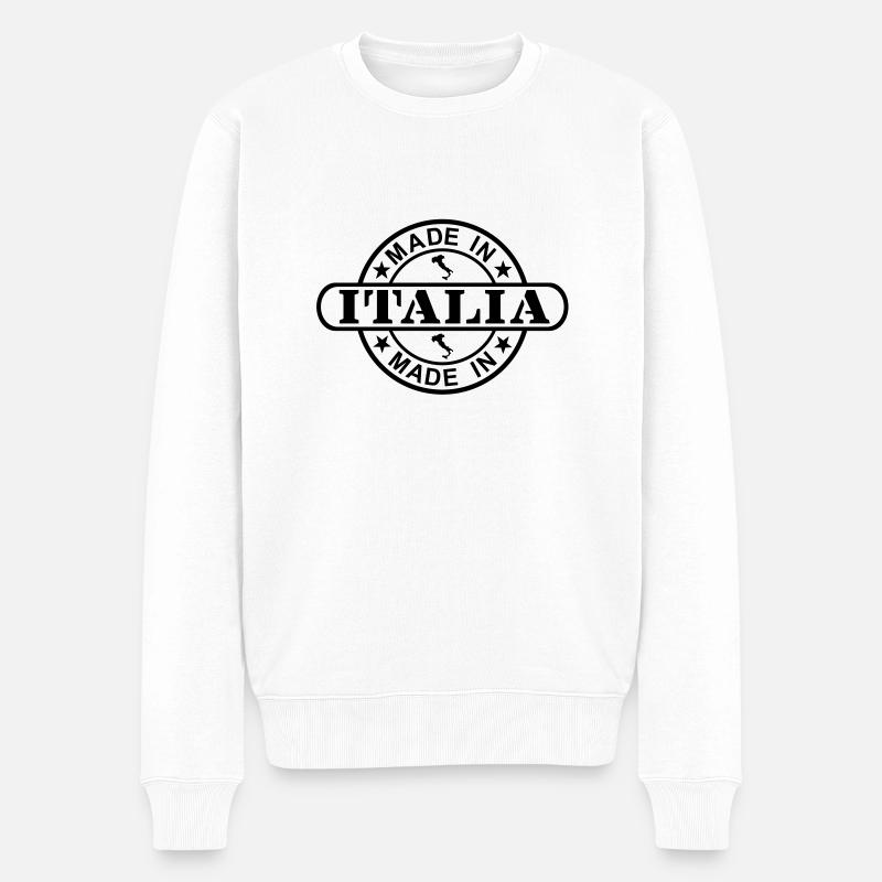 Made in Italia - Pull Premium bio Homme - blanc