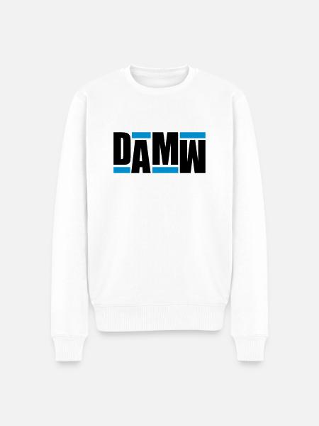 DAMW Retro - Männer Premium Bio Pullover - Weiß
