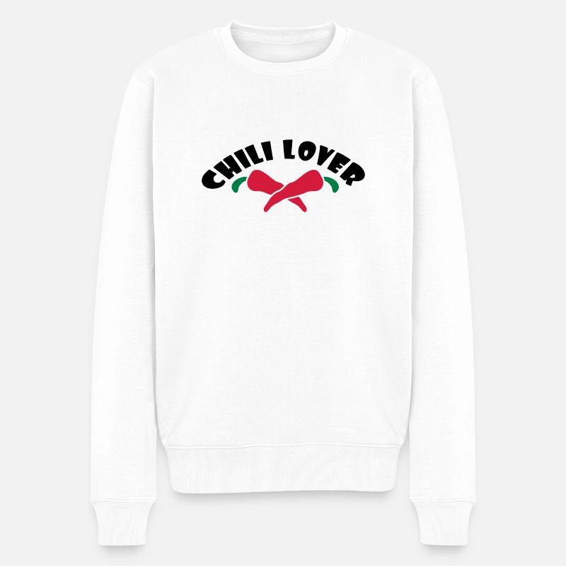 Chili Lover - Pull Premium bio Homme - blanc