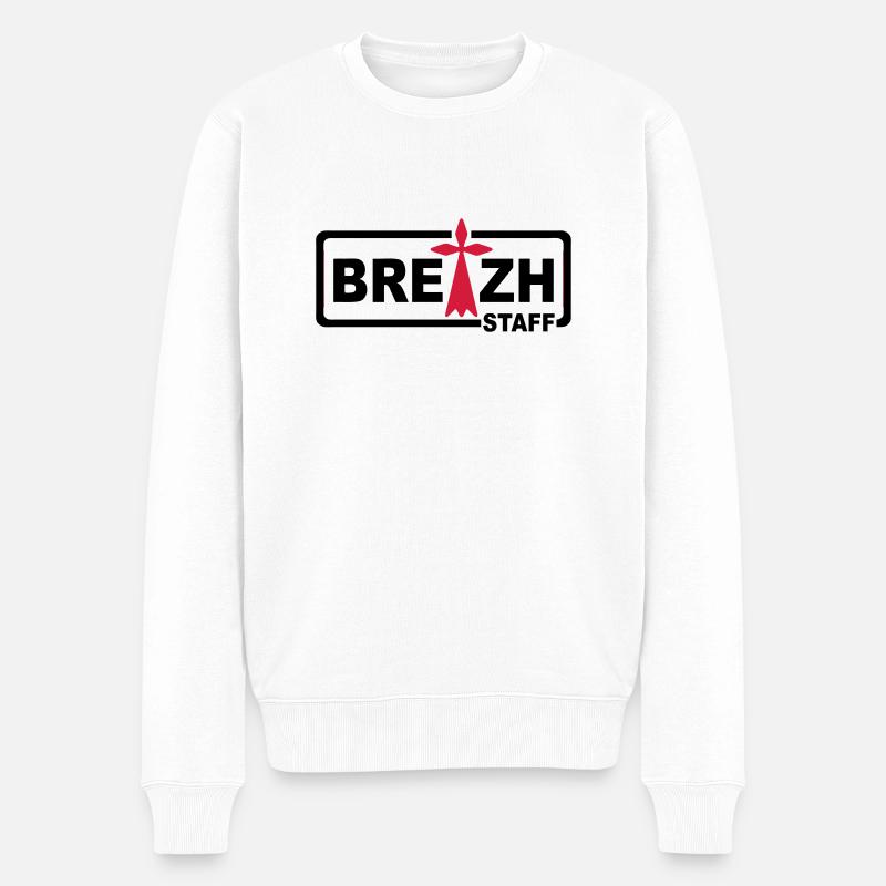 Breizh staff 2 - Pull Premium bio Homme - blanc