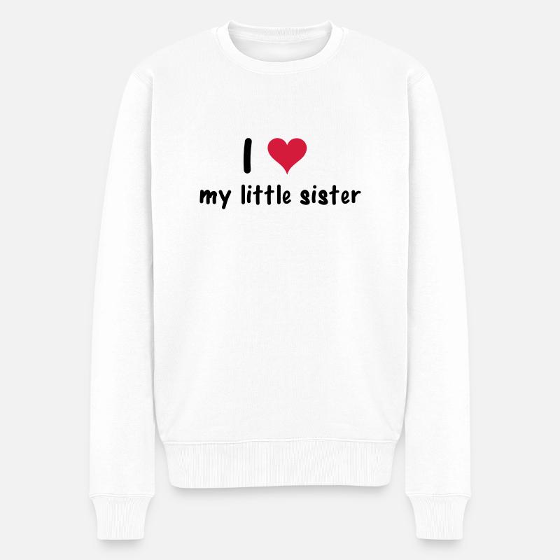 Sister - Männer Premium Bio Pullover - Weiß