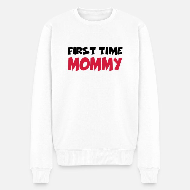 First time Mommy - Pull Premium bio Homme - blanc