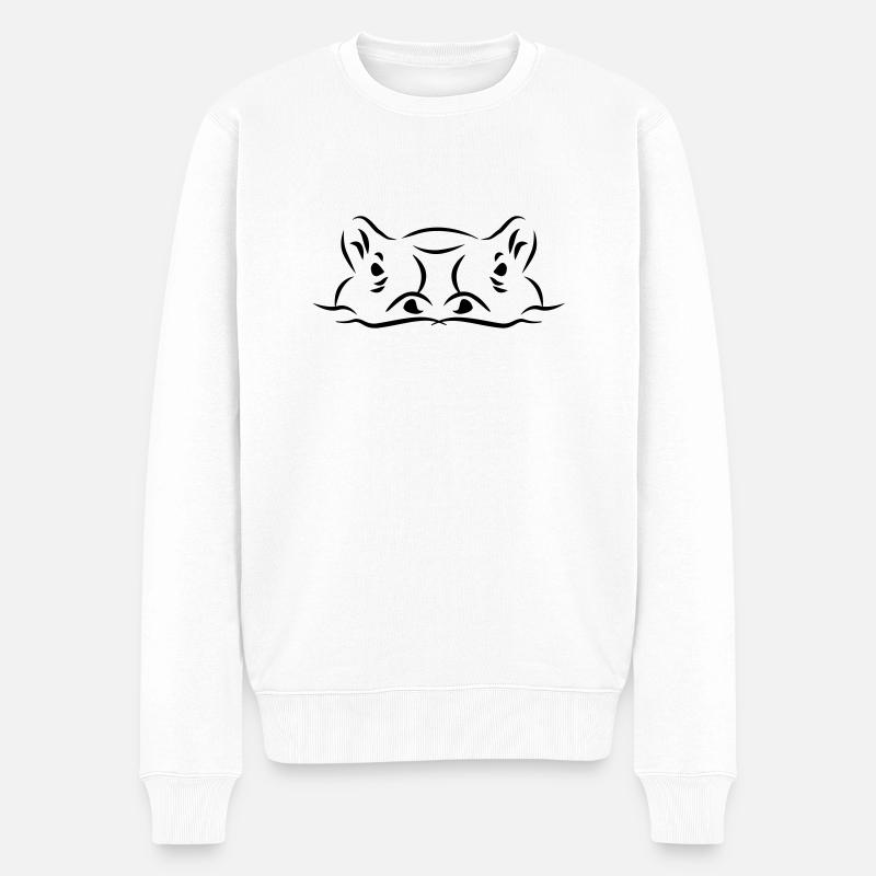 Hippopotame - Pull Premium bio Homme - blanc