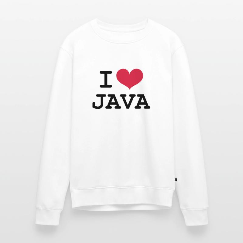 I Love Java [Developer / Geek] Männer Premium Bio Pullover