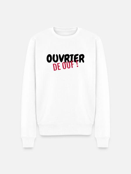 Maneuver / Builder / Manöver / Manoeuvre - Men's Premium Organic Jumper - white