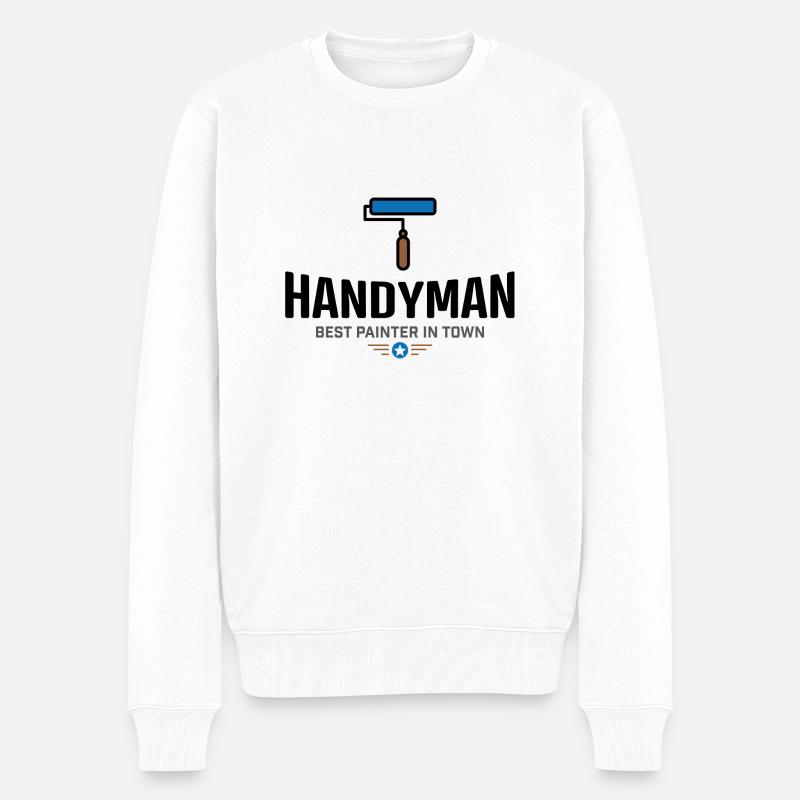 Amélioration de l'habitat - Pull Premium bio Homme - blanc