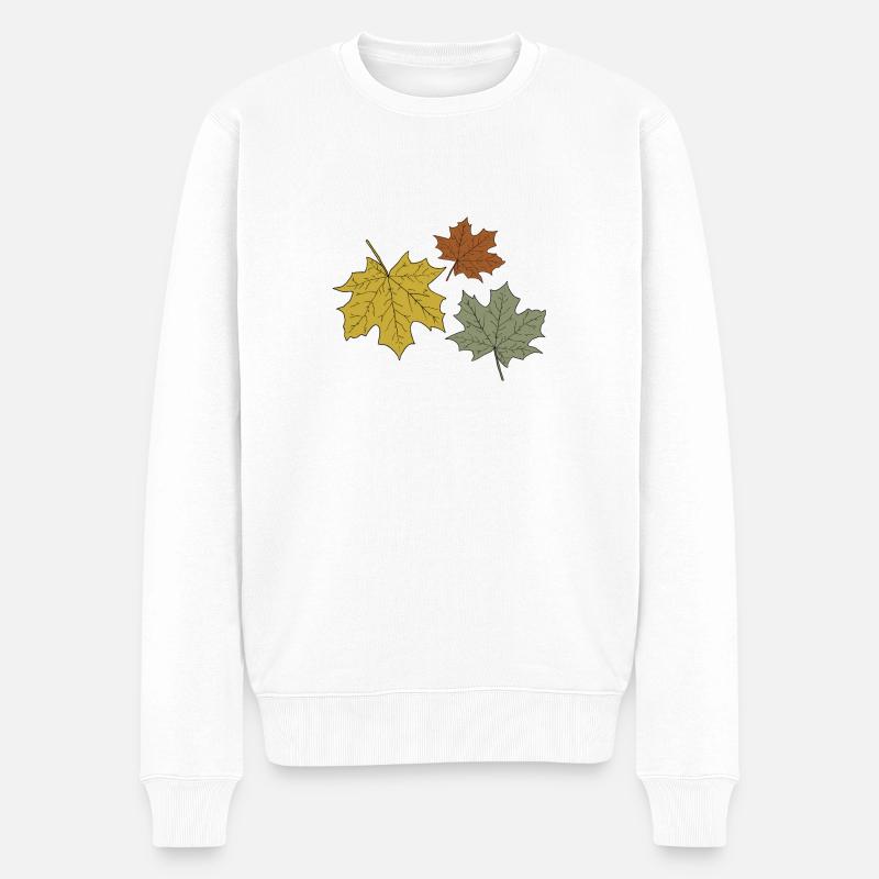 AUTUMN - Pull Premium bio Homme - blanc