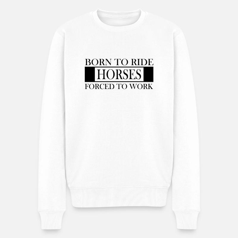 Cheval - Pull Premium bio Homme - blanc