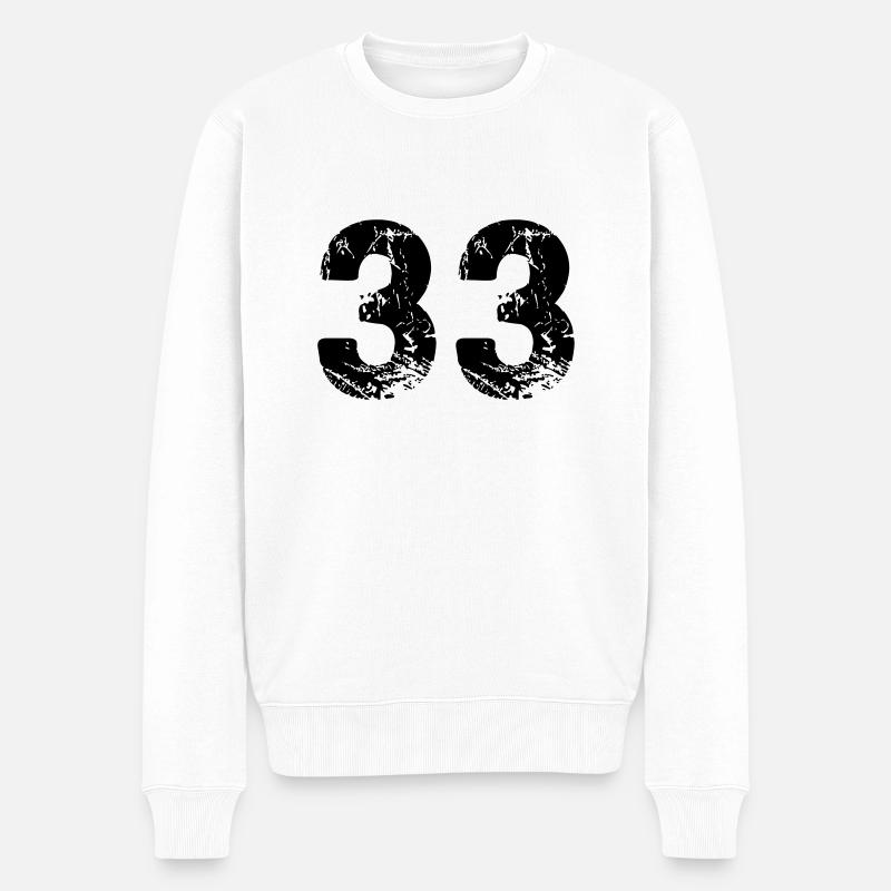 33 - Pull Premium bio Homme - blanc