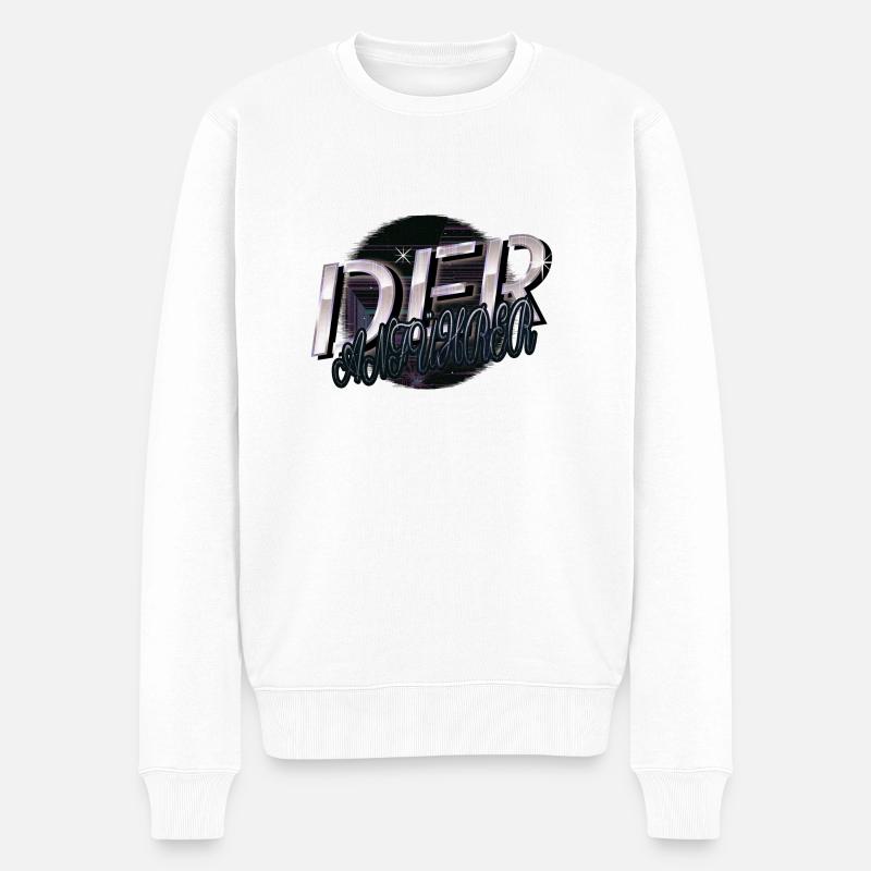 witzig geschenkidee weihnachten - Männer Premium Bio Pullover - Weiß