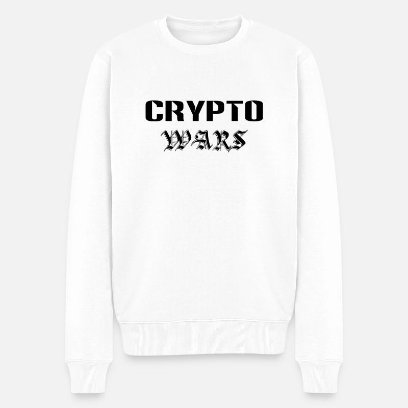 Bitcoin Trading Crypto Aktien - Männer Premium Bio Pullover - Weiß