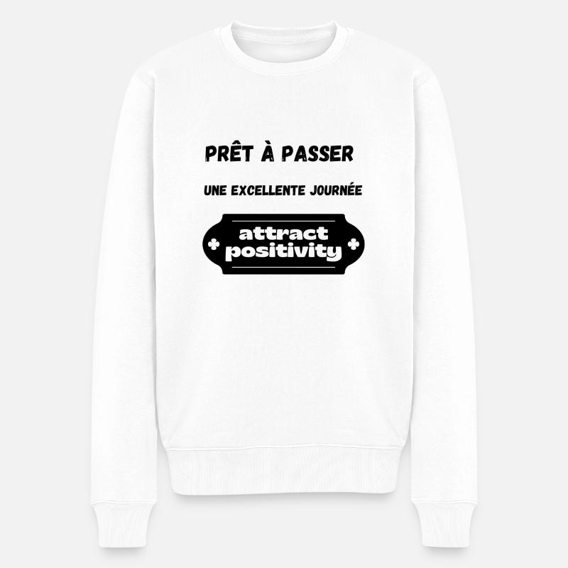 Positive T-shirt - Pull Premium bio Homme - blanc