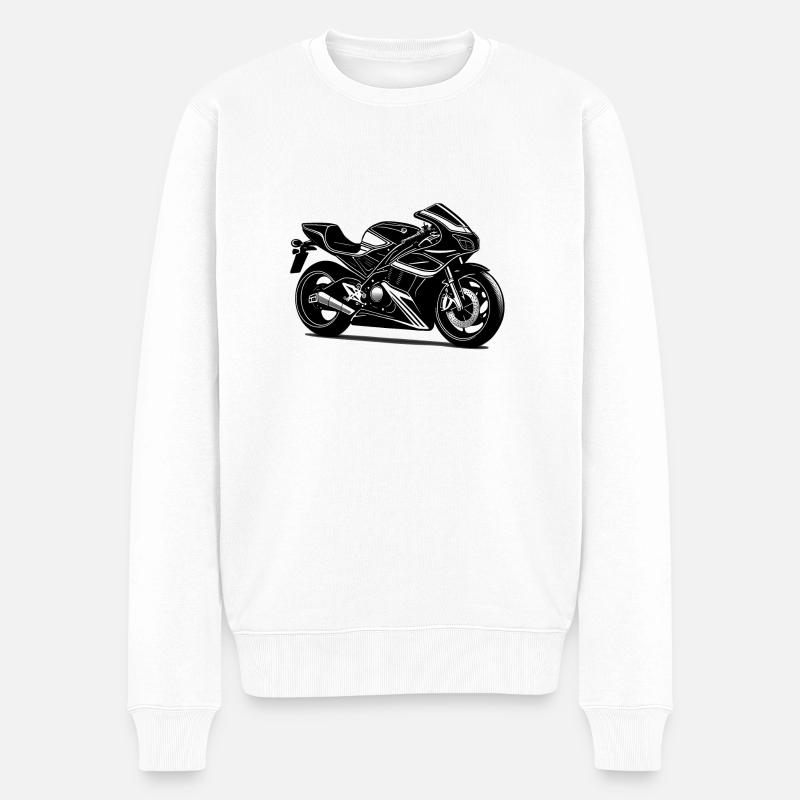 Conception de motos - Pull Premium bio Homme - blanc